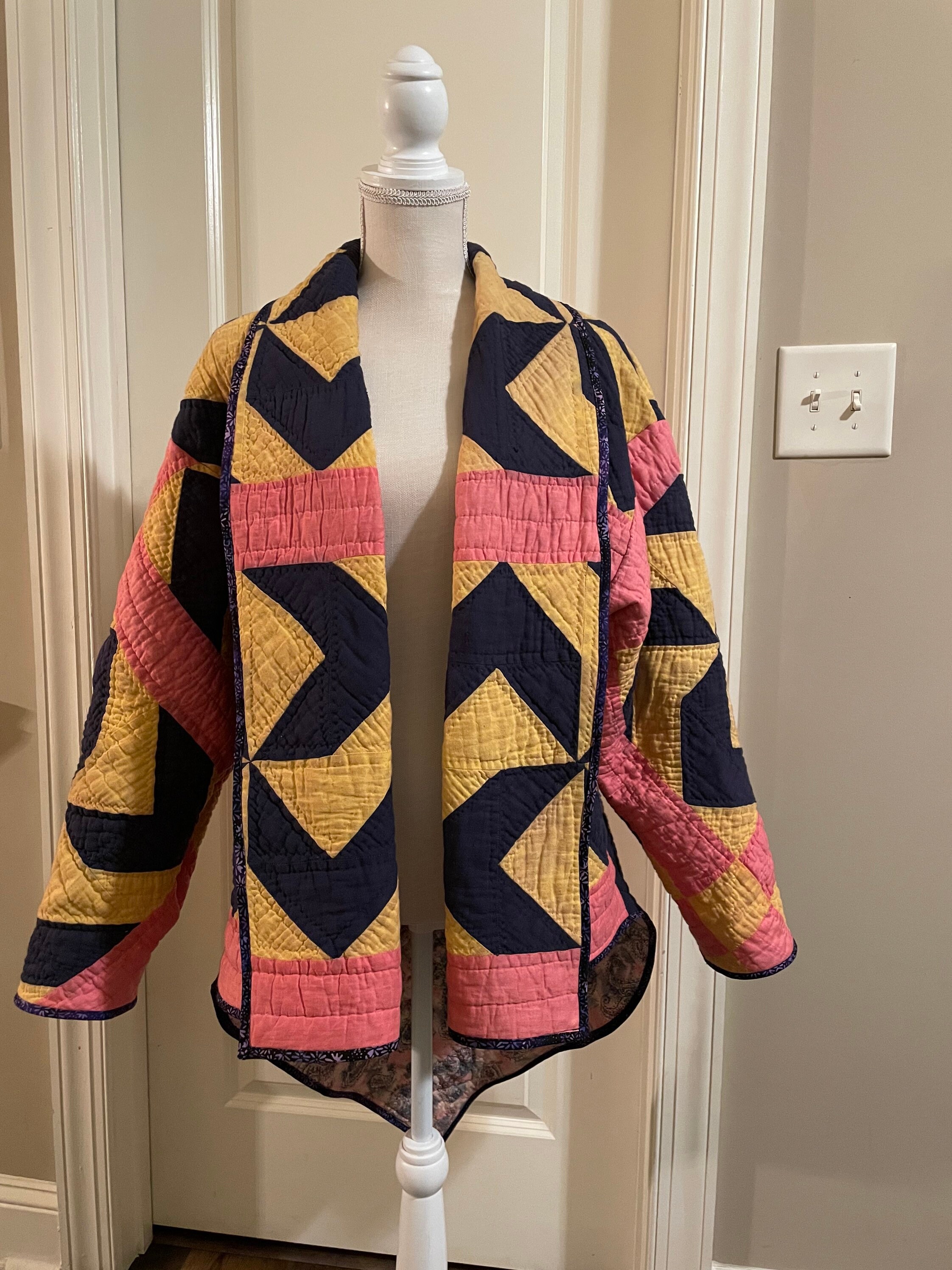 Vintage Quilted Coat Etsy