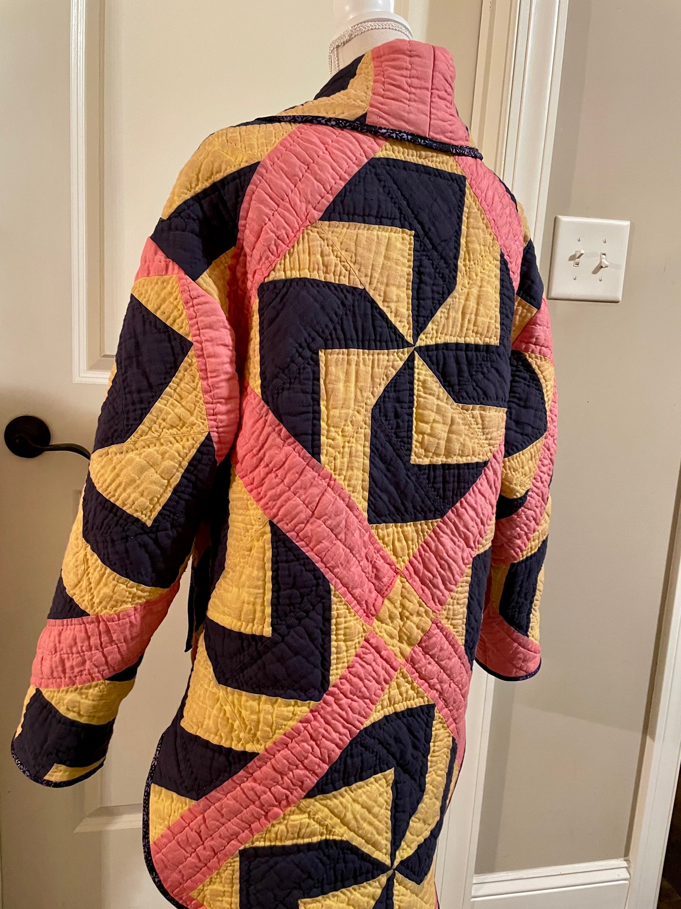 Vintage Quilted Coat Etsy