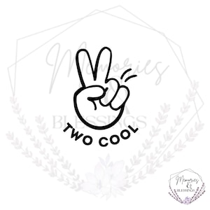 TWO Cool SVG - Second Birthday Shirt