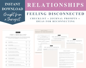 Relationship Exercise Feeling Disconnected From Your Partner, relationship tips, couples exercise, couples therapy, therapy worksheets