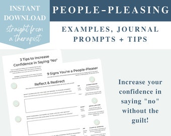 People Pleasing Guide, people pleasing tips, ways to say no, how to set boundaries, signs of people pleasing, setting boundaries tips