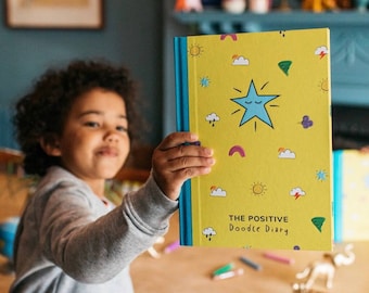 The Positive Doodle Diary. Mindful Children's Journal, colouring pages and activity book.