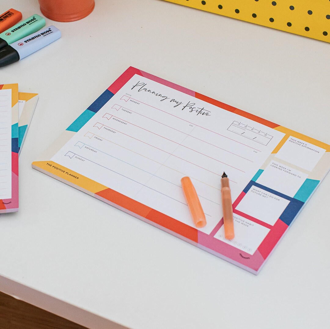 A4 Weekly Planner Tear off Desk Pad Schedule Planner Etsy