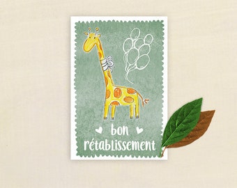 Carte De Bon Retablissement Etsy Carte De Bon Retablissement Etsy