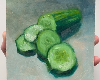 Cucumber - Oilpainting