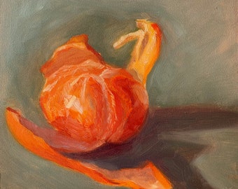 Tangerine oil painting