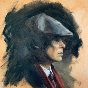 Peaky Blinders Thomas Shelby olieverfschilderij image 1