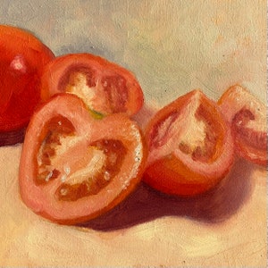 Tomaten olieverfschilderij