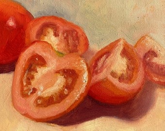 Tomaten olieverfschilderij