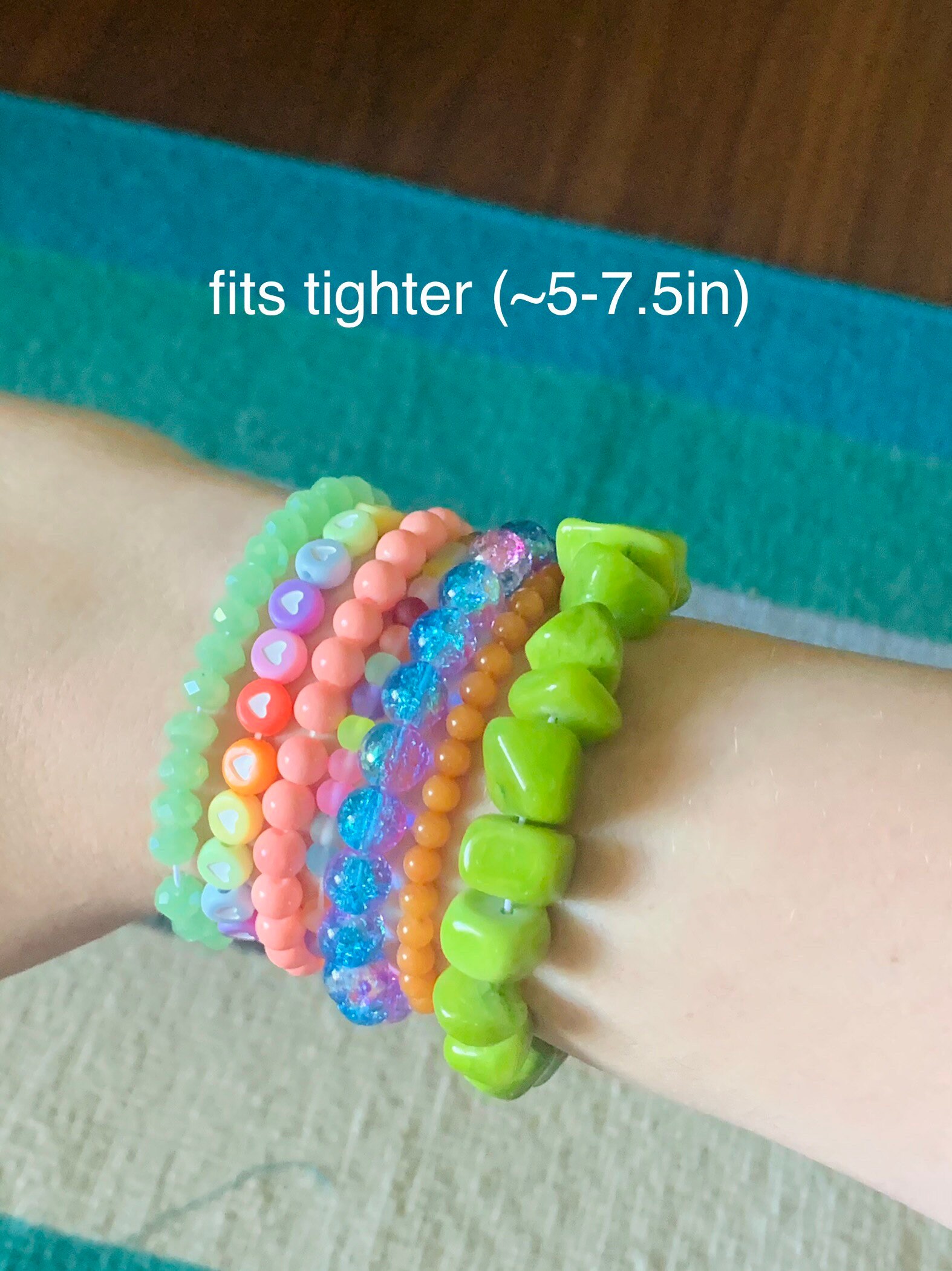 Stackable beaded stretch bracelets Etsy