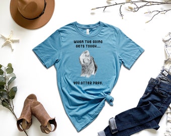Praying Otter T-Shirt | Zen Sea Otter Lover Unisex Tee