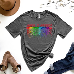 Oops I Arted Tシャツ - アート愛好家へのギフト - アート愛好家Tシャツ - アート教師シャツ - アーティストシャツ - アーティストTシャツ - 画家シャツ - 絵画シャツ