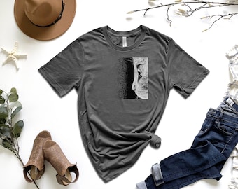 Black Cat Graphic Tee | Hand-Drawn Unisex Shirt