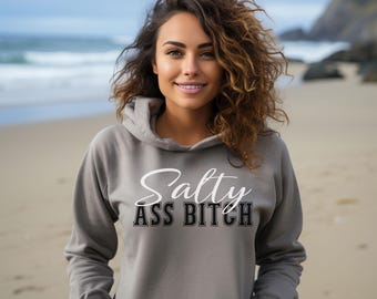 Sudadera con capucha y estampado salado - Sudadera sarcástica para mujer