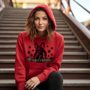 Merry Krampus - Krampus Sweatshirt - Horror Christmas Shirt - Gruss Vom Krampus - Christmas Shirt - Horror Krampus Christmas – Krampus