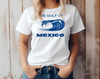 Camiseta con estampado de olas del Golfo de México - Camiseta básica unisex