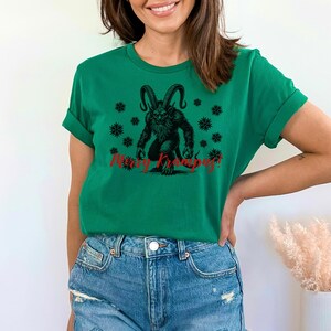 Krampus Shirt - Merry Krampus Tee - Horror Christmas Shirt - Gruss Vom Krampus - Christmas Shirt - Horror Krampus Christmas Tee – Krampus