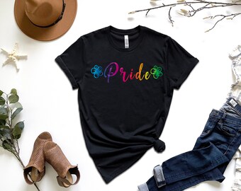 Rainbow Pride Flower Graphic T-Shirt – Equality LGBT Tee