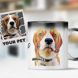 Custom Pet Magic Mug • Custom Dog Oil Art Mug • Dog Coffee Mug • Pet Coffee Cup • Custom Cup • Personalized Mug