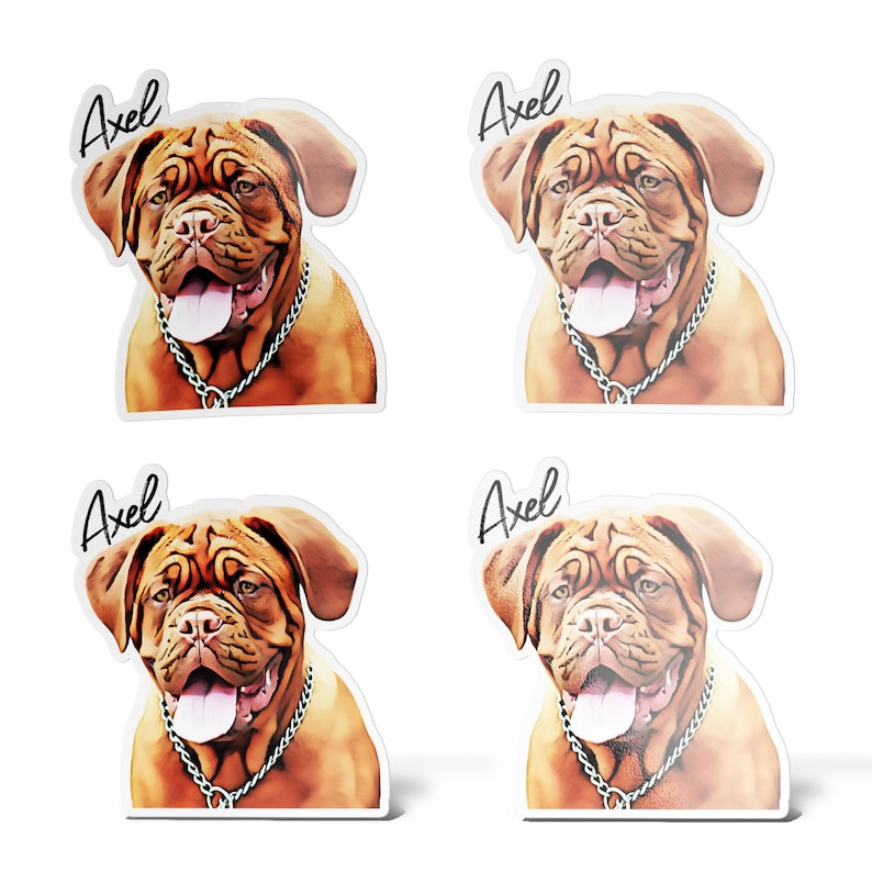 Custom Dog Stickers, Personalized Dog Sticker, Custom Pet Stickers, Pet Photo Sticker, Pet Portrait Sticker, Matte Vinyl, Water-Resistant image 5