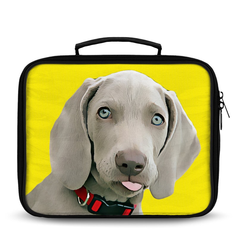 Your Dog on a Custom Lunch Bag Personalized Lunch Box Custom Etsy