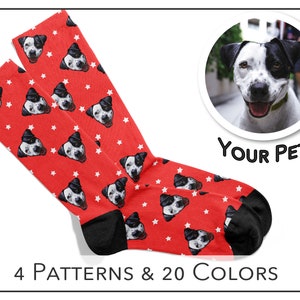 Personalized Pet Socks | Custom Dog Socks | Custom Face Socks | Socks with Pictures | Personalized Pet Gift | Photo Face Socks