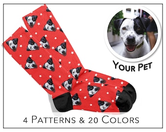 Personalized Pet Socks | Custom Dog Socks | Custom Face Socks | Socks with Pictures | Personalized Pet Gift | Photo Face Socks