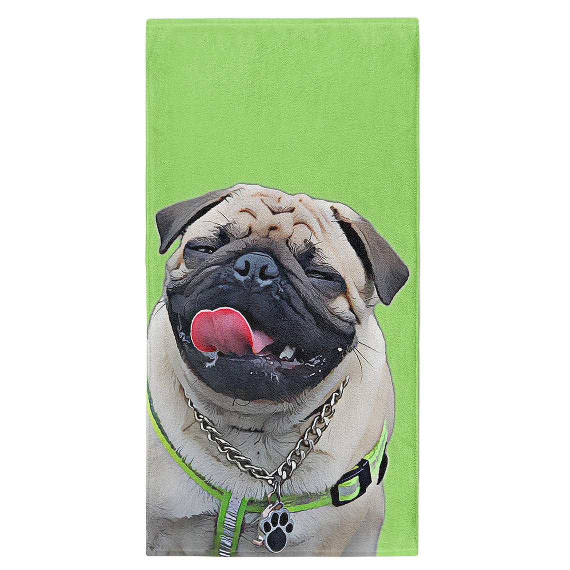Custom Dog Portrait Beach Towel Custom Pet Oil Towel Dog Etsy