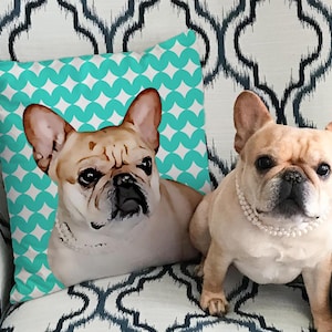 Your Dog on a Custom Pet Throw Pillow, Personalised Dog Cushion, Custom Dog Pillow, Dog pattern Cushion, Perfect Gift for Pet Lovers