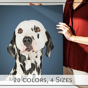 Your Dog on a Custom Canvas Dog Square Canvas, Custom Pet Painting Canvas,  Custom Dog Portrait Canvas , Living Room Decor