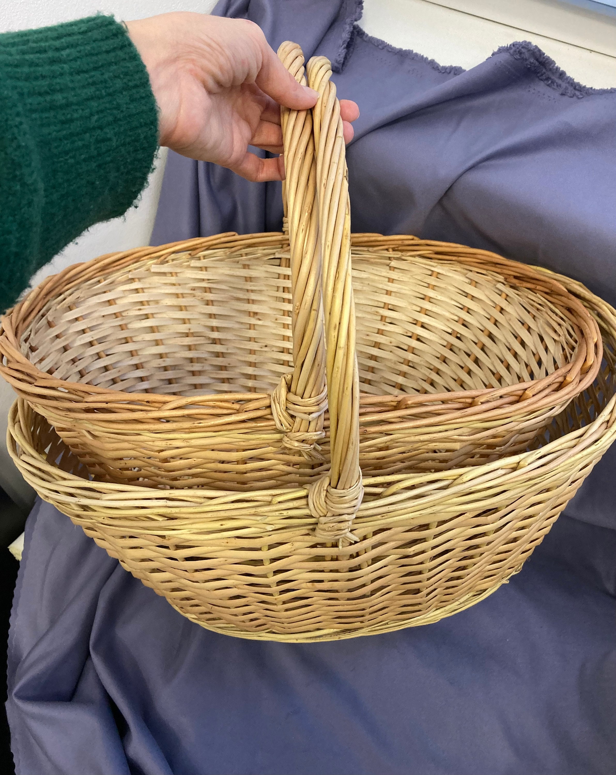 2 Borse Per Legna In Feltro 50x30x35 Cm - Pieghevoli, Per Camino, Spesa O Riposo, Grigio Scuro - Foto 7