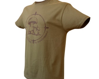 Mushroom picker T-Shirt + morels picking bag. Gift set. Pilzsammler T-Shirt + Pilzsammelbeutel. Geschenkset. Pilzsammler Geschenk