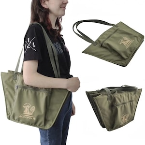Mesh bag for collecting mushrooms, 4-section foraging bag, for morels hunting, picking. Gift for him, for dad, mother, friend.