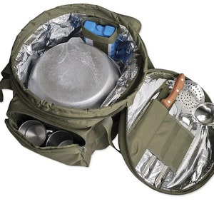Picknickväska för 4 personer (Multifunktionellt servisset och väska med termisk separering), Picknicksetväska, Turistkylväska bild 3