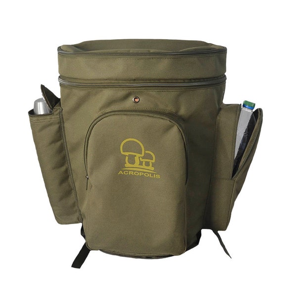 Wicker Forage Basket Backpack for Mushroom Picking. Morels Hunting