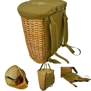 Foraging basket rucksack for mushroom picking + 2. T-shirt + 3. Mushroom knife. Gift set. Forager, hunter gift. Special gift set.