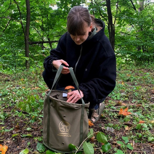 Mushroom Hunting Bag Forage Purse for Morels Picking Etsy