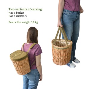 Foraging Basket Rucksack, Backpack for Mushroom Picking, Hunting ...