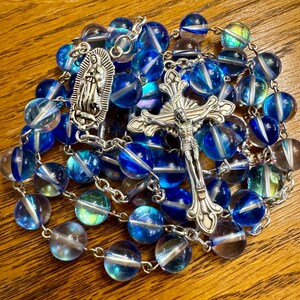 Blue Glass Rosary