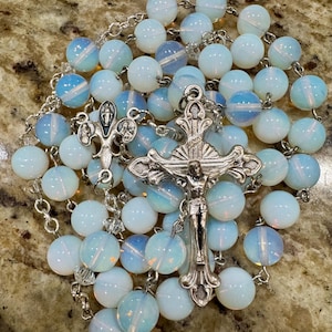 Opal Moonstone Rosary