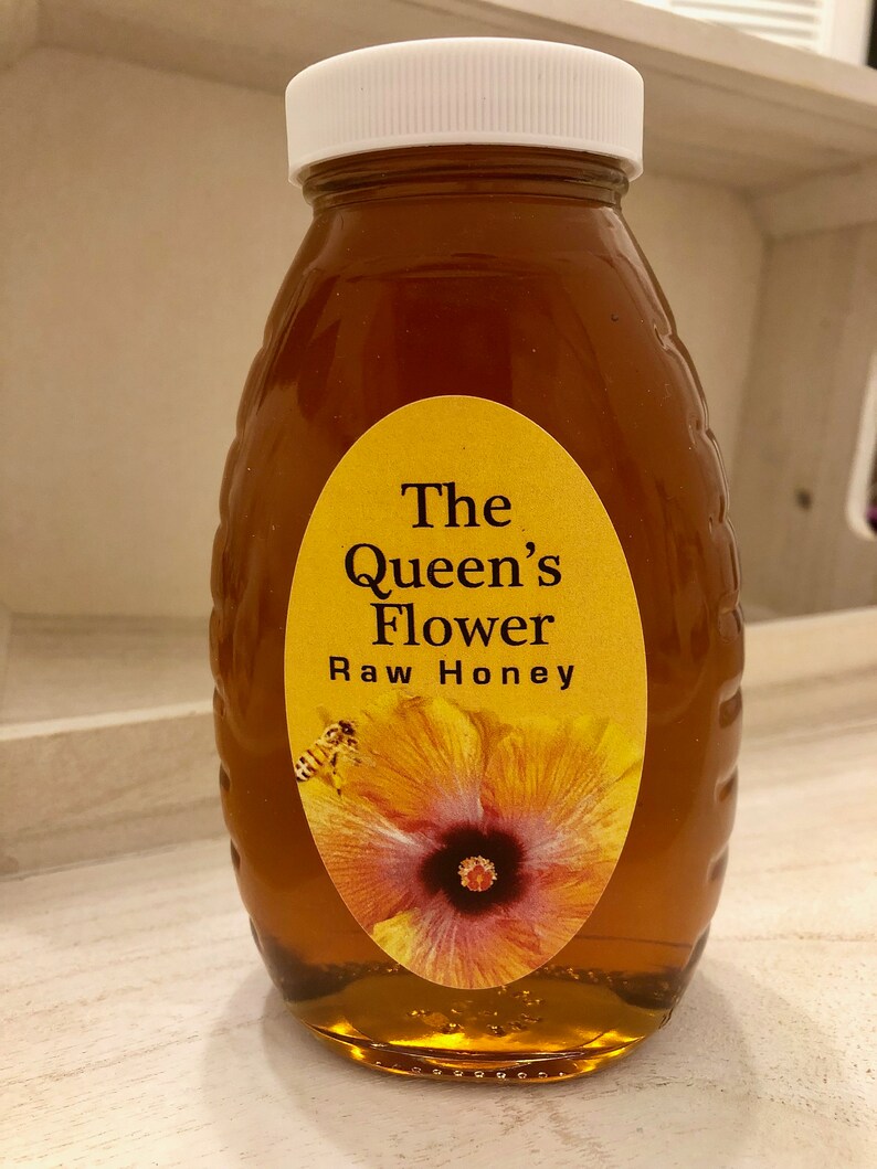 The Queen's Flower Raw Honey 1 lb image 0