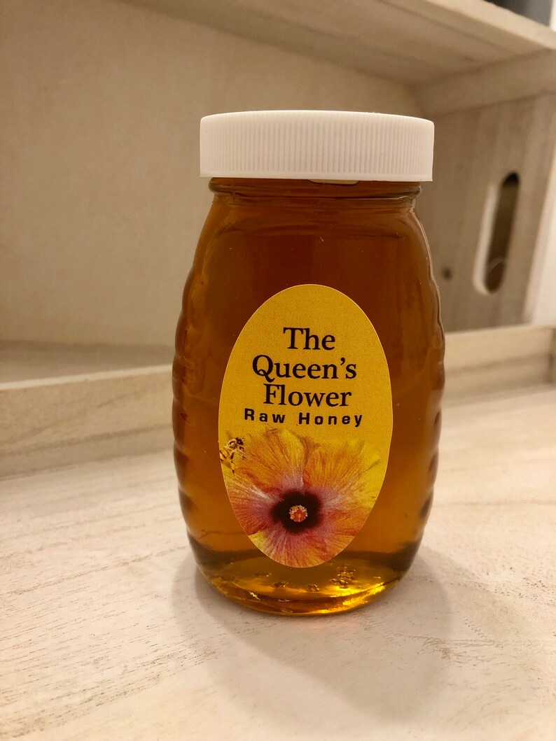 The Queen's Flower Raw Honey 1/2 lb. image 0