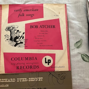 Two 33 1/3 records from the 40’s with folk songs