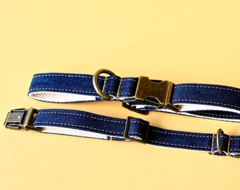 Blue Denim Dog Collar