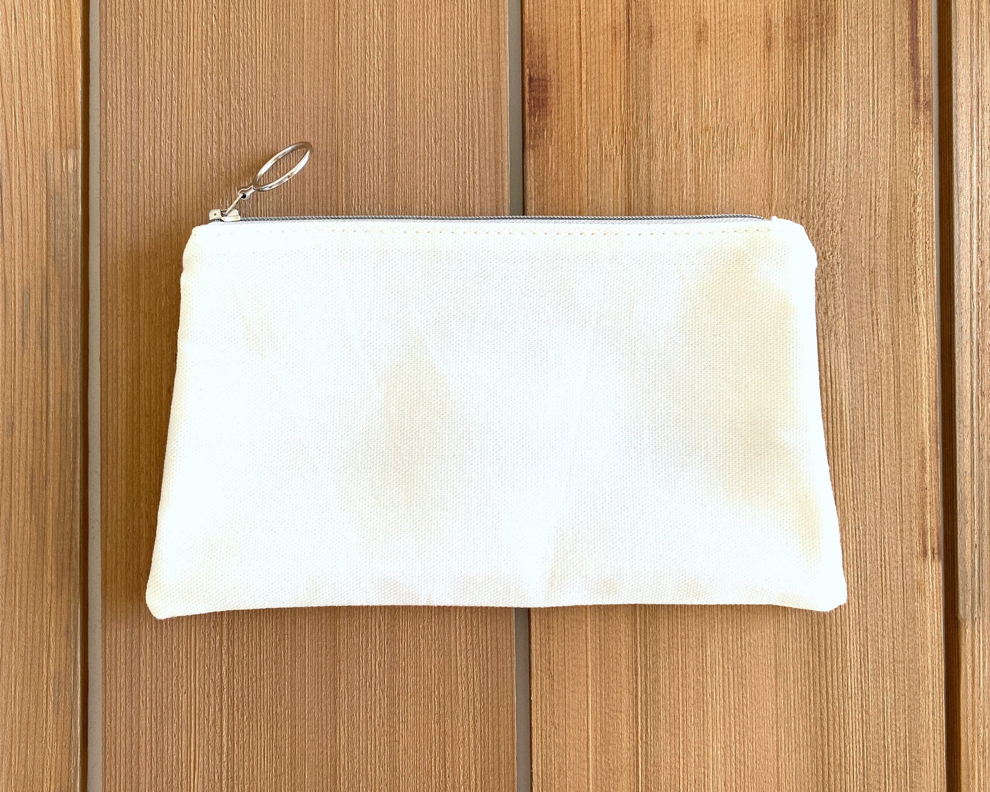 Small Items Pouch White Zipper Pouch Canvas for Women Etsy Denmark