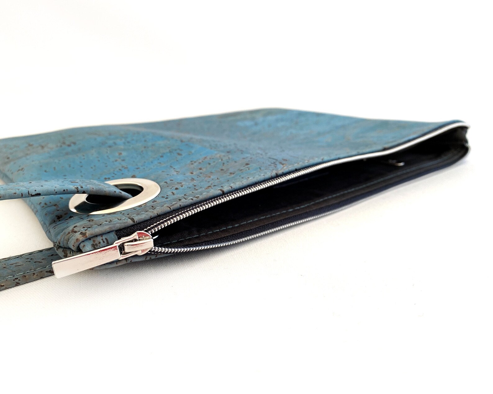 Casual cork leather clutch for women zippered clutch bag Etsy