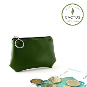 carteira pequena com zíper para mulheres | bolsa para dinheiro de cacto | DESSERTO®