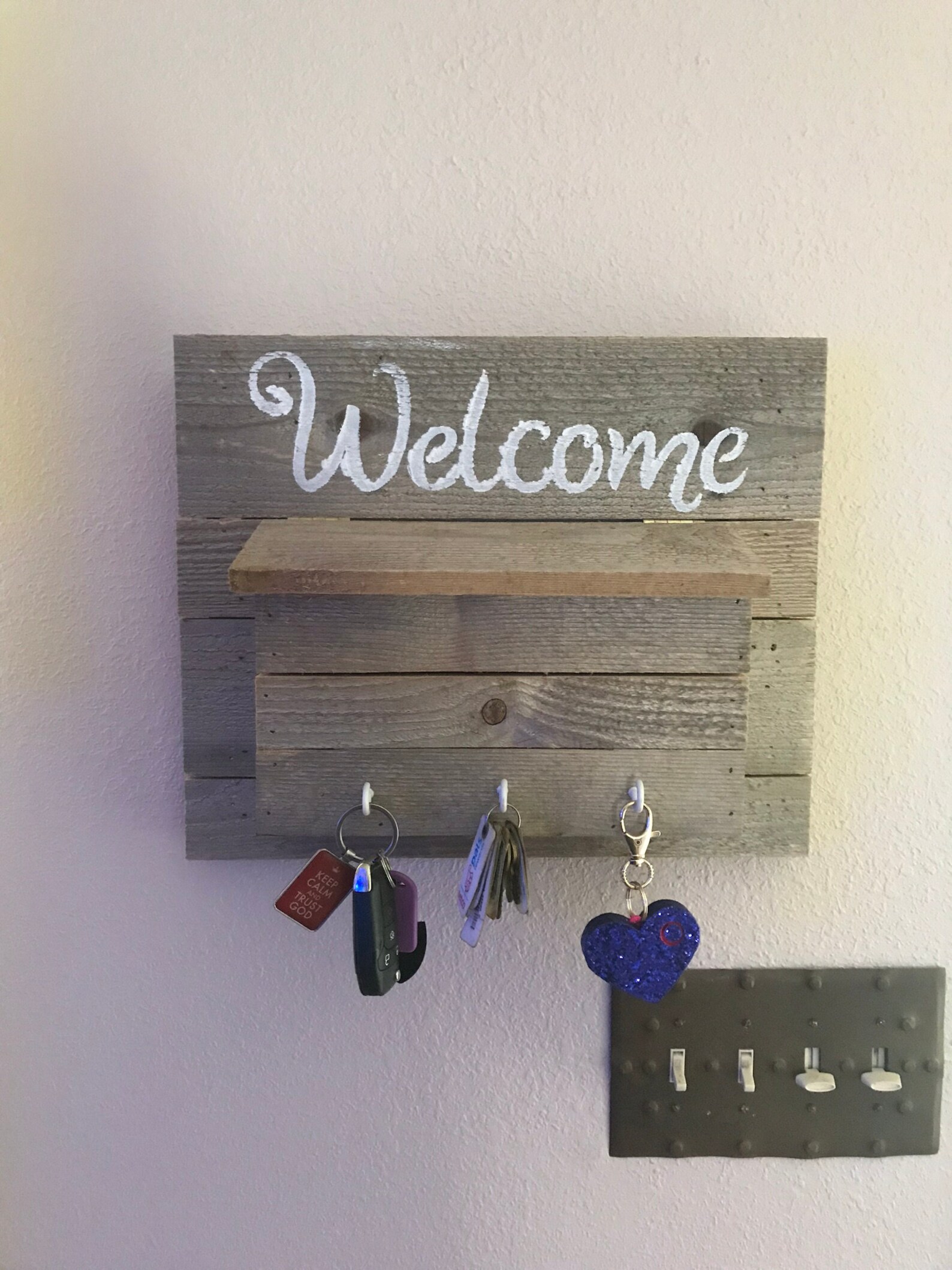 Mail & Key Wall Hanger Etsy