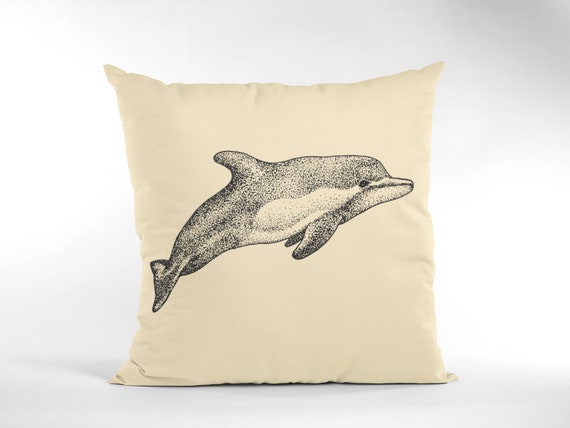 Dolphin Pillow Covers Beach Decor Dolphin pillow case | Etsy