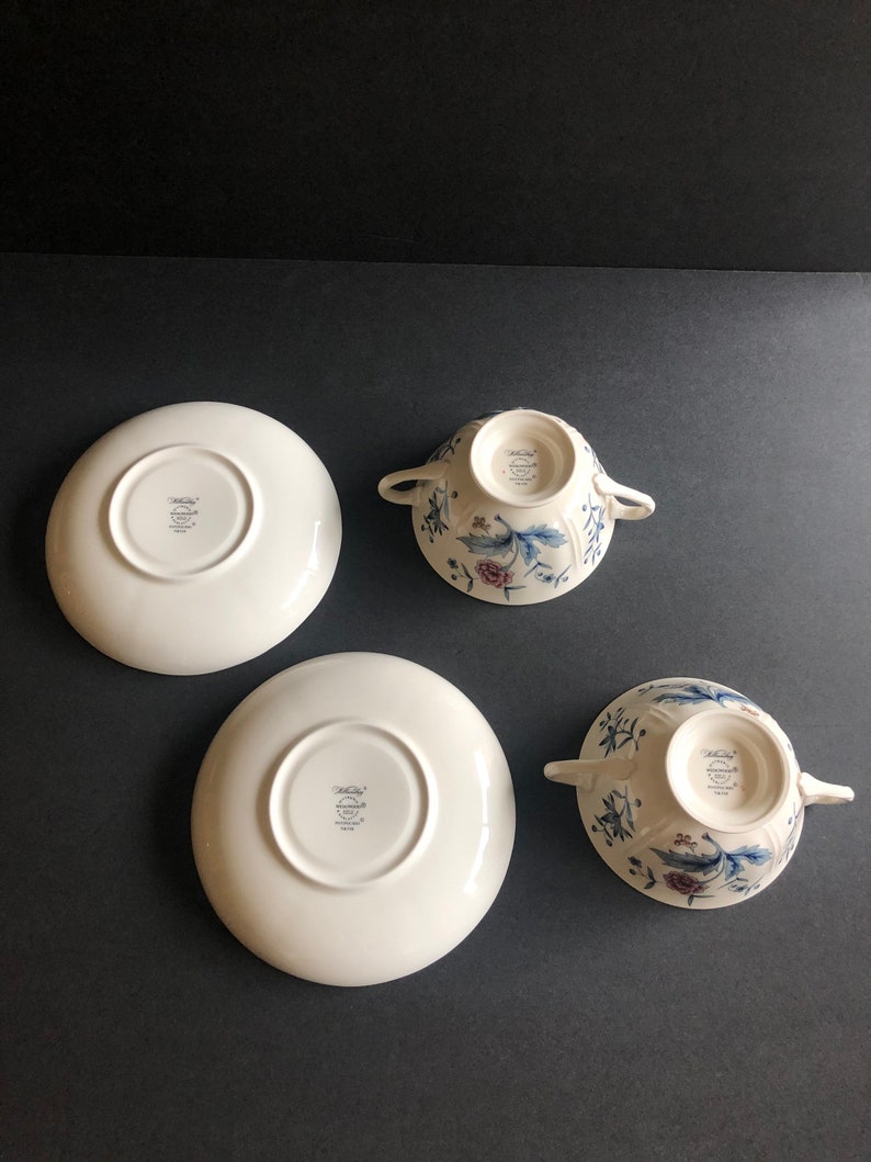 Set of Two Wedgwood Williamsburg Potpourri Soup Bowl and Etsy